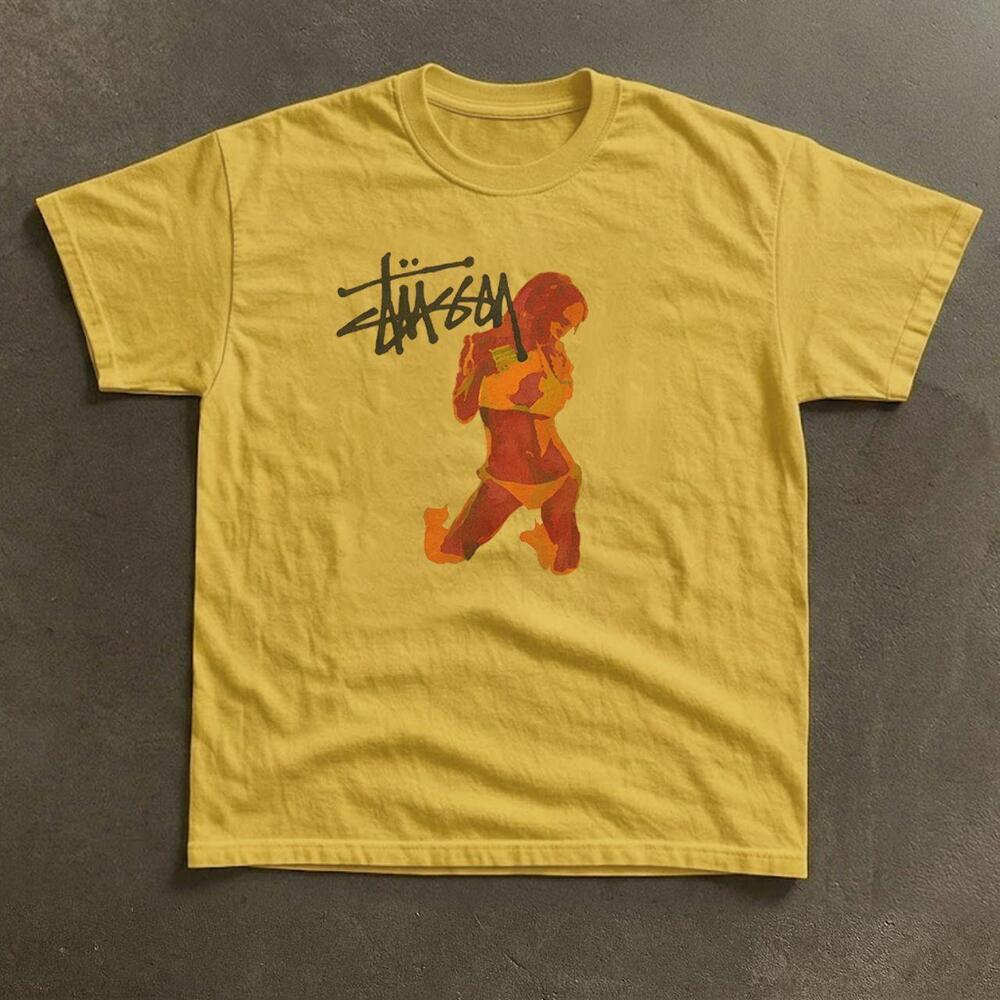 Gildan Stussy Pin-Up Girl  Graphic Tee